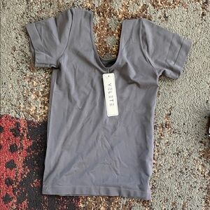 Yelete Slate Gray Women's Short Sleeve Tee
